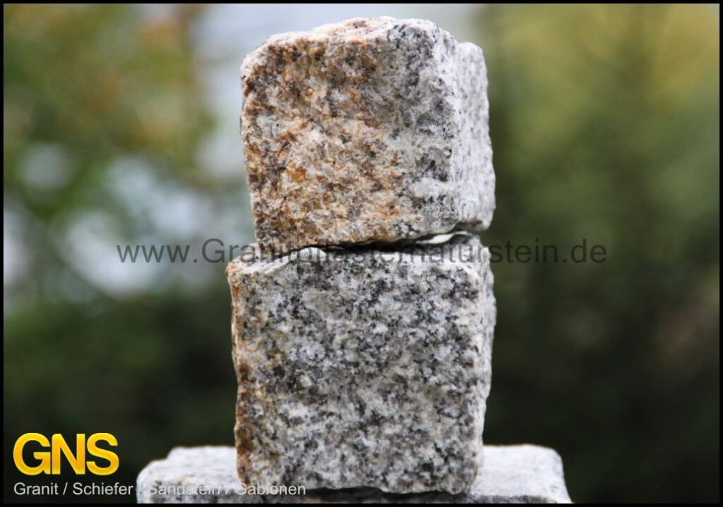 granitpflaster grau-gelb 8/11cm